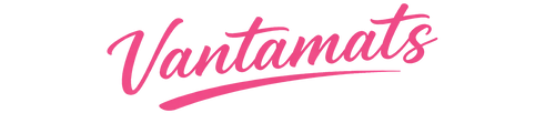 Pink 'Vantamats' logo on a white background